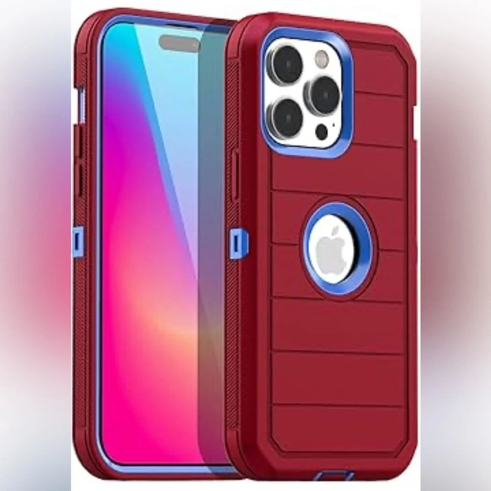 Protective Red Case for iPhone 15 Pro 6.1